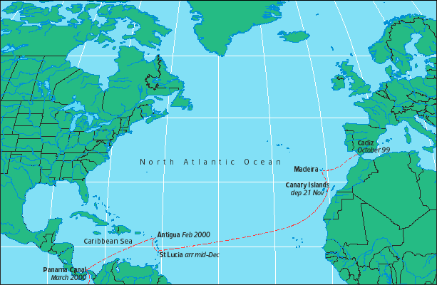 map of the Atlantic Ocean