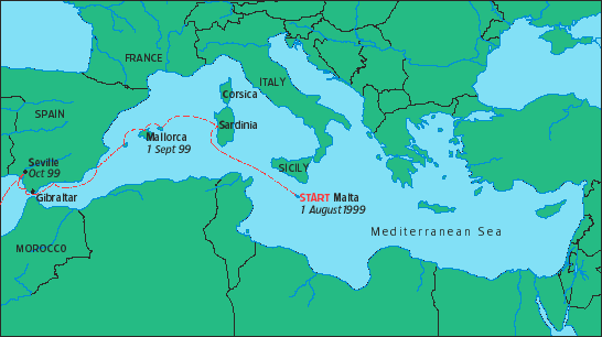 map of the Mediterranean