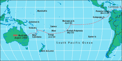 map of the Pacific Ocean