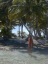 Caroline at Blue lagoon, Rangiroa, 05/00